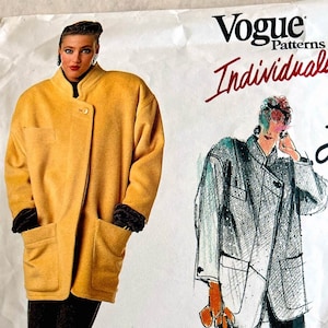 80s Claude Montana Pattern Vogue #1767 Jacket Pants Size 14 VFG