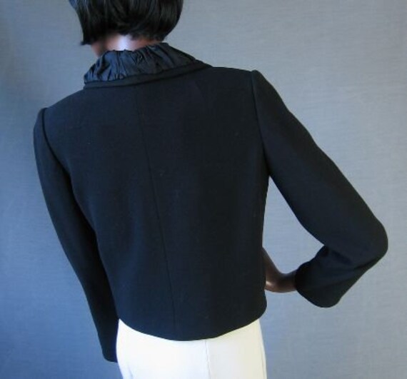 50s Cropped Jacket Dramatic Double Breasted Vinta… - image 5
