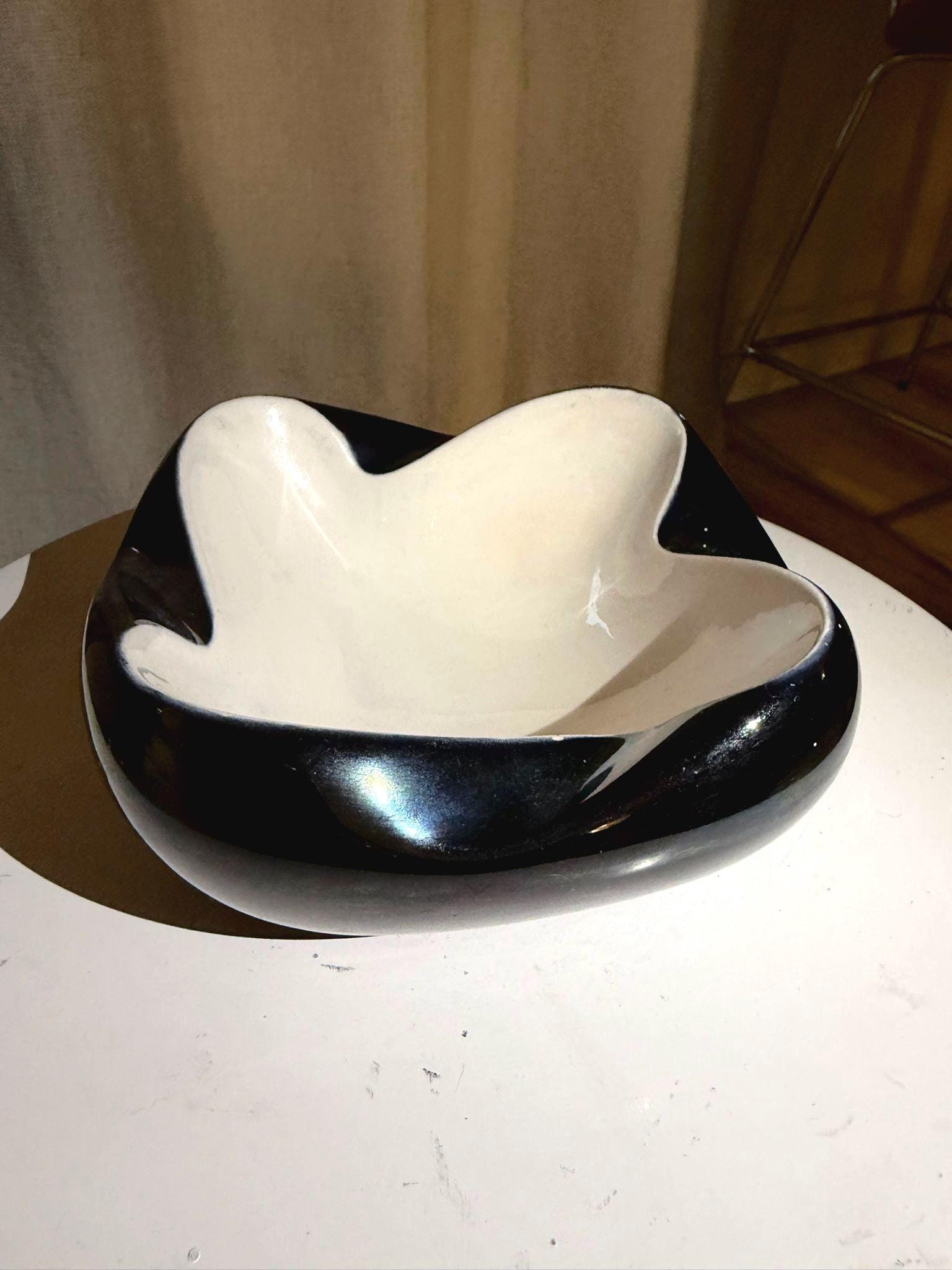 BOUGEOIR CÉRAMIQUE ART Déco St Clément Vintage Céramique D