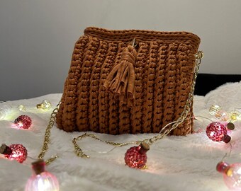 Hand-knitted, handmade bag, gift, sustainable bag, individual bag, mother's gift, knitted bag, Christmas gift