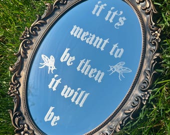 Ethel Cain Inspired Hand Mirror | Gothic Indie Music Lyric Decor