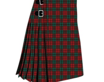 Clan Cook Tartan Kilt- Men&#39;s Scottish Kilt - Cook Tartan 8 Yard Kilt
