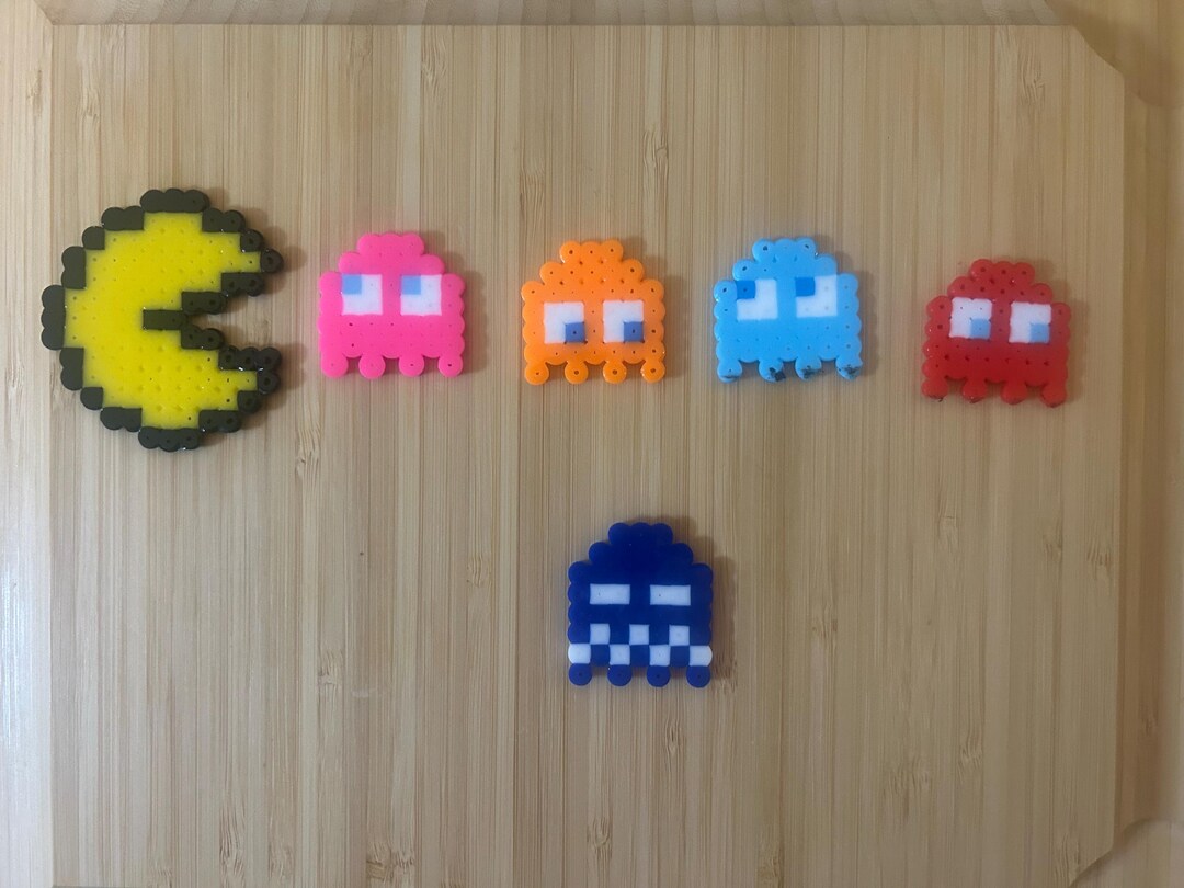 Magnet Pacman Pac-man & Ghosts Magnet 5 Patterns Set - Etsy