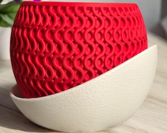 Echo Planter - Modern Home Decor | Indoor Plant Holder | Elegant Minimalist Design | Contemporary Planter Pot | Home Gardening Accessory