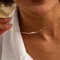 14K Solid Gold Family Birthstone Necklace, Birthstone Jewelry for Her, Necklace for Women, Christmas Gift, Gift for Mom, Gift for Her