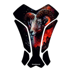 Protection de réservoir de gaz de moto prodector de carburant autocollant 3D décalcomanie horoscope signes du zodiaque astrologie zodiaque chinois carte natale bélier