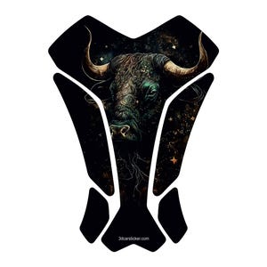 Protection de réservoir de gaz de moto prodector de carburant autocollant 3D décalcomanie horoscope signes du zodiaque astrologie zodiaque chinois carte natale taureau