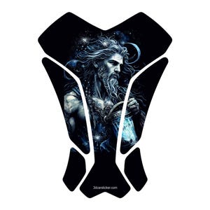 Protection de réservoir de gaz de moto prodector de carburant autocollant 3D décalcomanie horoscope signes du zodiaque astrologie zodiaque chinois carte natale verseau