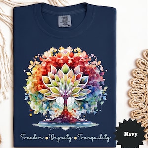 Subtle F*ck Donald Trump Tree Of Life T-Shirt, Freedom Dignity Tranquility Shirt, FDT Shirt, Anti-Maga Shirt, Resist Tee, Spiritual Shirt