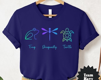 Subtle F*ck Donald Trump T-Shirt, Neon Colored Frog Dragonfly Turtle Shirt, Minimalist FDT Shirt, Anti-Trump, Resist Shirt, Gift for Liberal