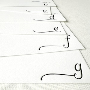 papeterie typographique personnalisée | Initiale monogramme élégante