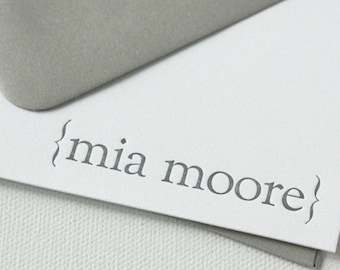 personalized letterpress stationery | mia