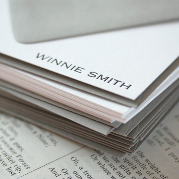 personalized letterpress stationery | winnie