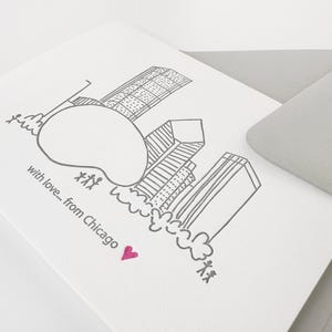 chicago bean | letterpress greeting card