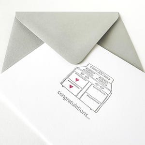 buns in the oven | card for twins | letterpress greeting card