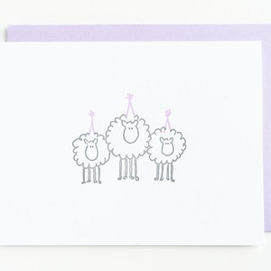 sheep | letterpress birthday card