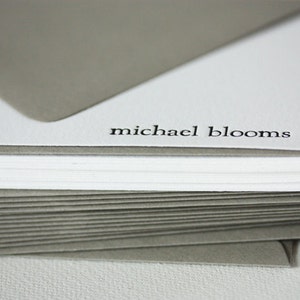 personalized letterpress stationery michael image 2