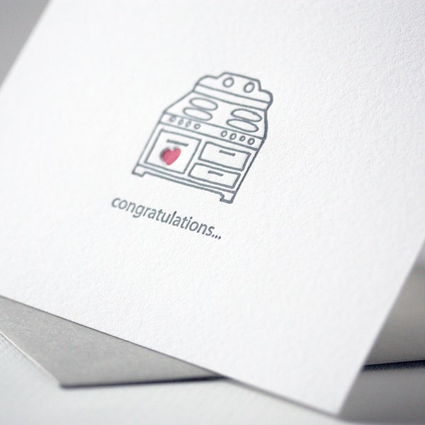 bun in the oven | letterpress greeting card