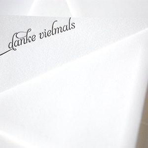 danke vielmals letterpress thank you cards in german image 2