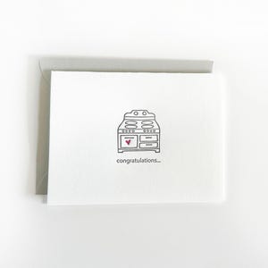bun in the oven | letterpress greeting card
