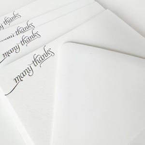 Merci beaucoup | cartes de remerciement typographiques