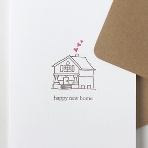 bonne nouvelle maison | carte de pendaison de crémaillère typographique