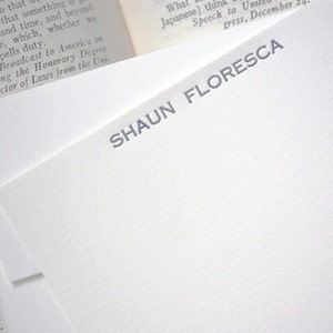 personalized letterpress stationery shaun image 1