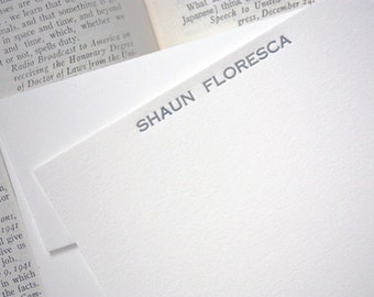 personalized letterpress stationery | shaun