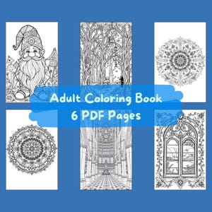 Coloring Book for Adults – Fun Digital Printable Pages for Stress Relief & Creative Relaxation Activities