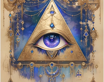 Mystical Egyptian Watercolor 2026 Wall Calendar