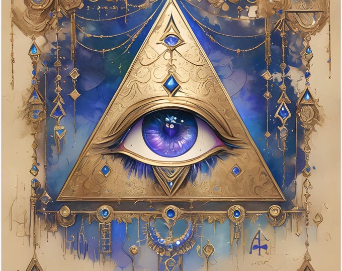 Mystical Egyptian Watercolor 2026 Wall Calendar