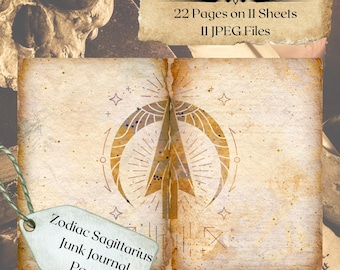 SAGITTARIUS Printable Junk Journal