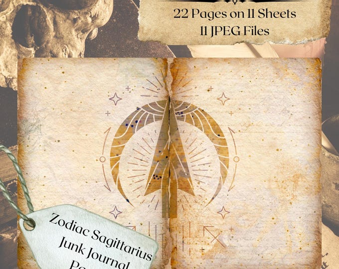 SAGITTARIUS Printable Junk Journal