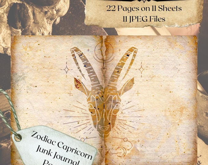 CAPRICORN Printable Junk Journal