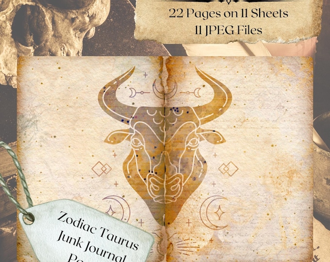 TAURUS Printable Junk Journal