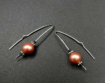 LiveWires, Pearl, Freshwater Pearl, Pearl Jewelry, Hooks, Whimsical, BoltBacks