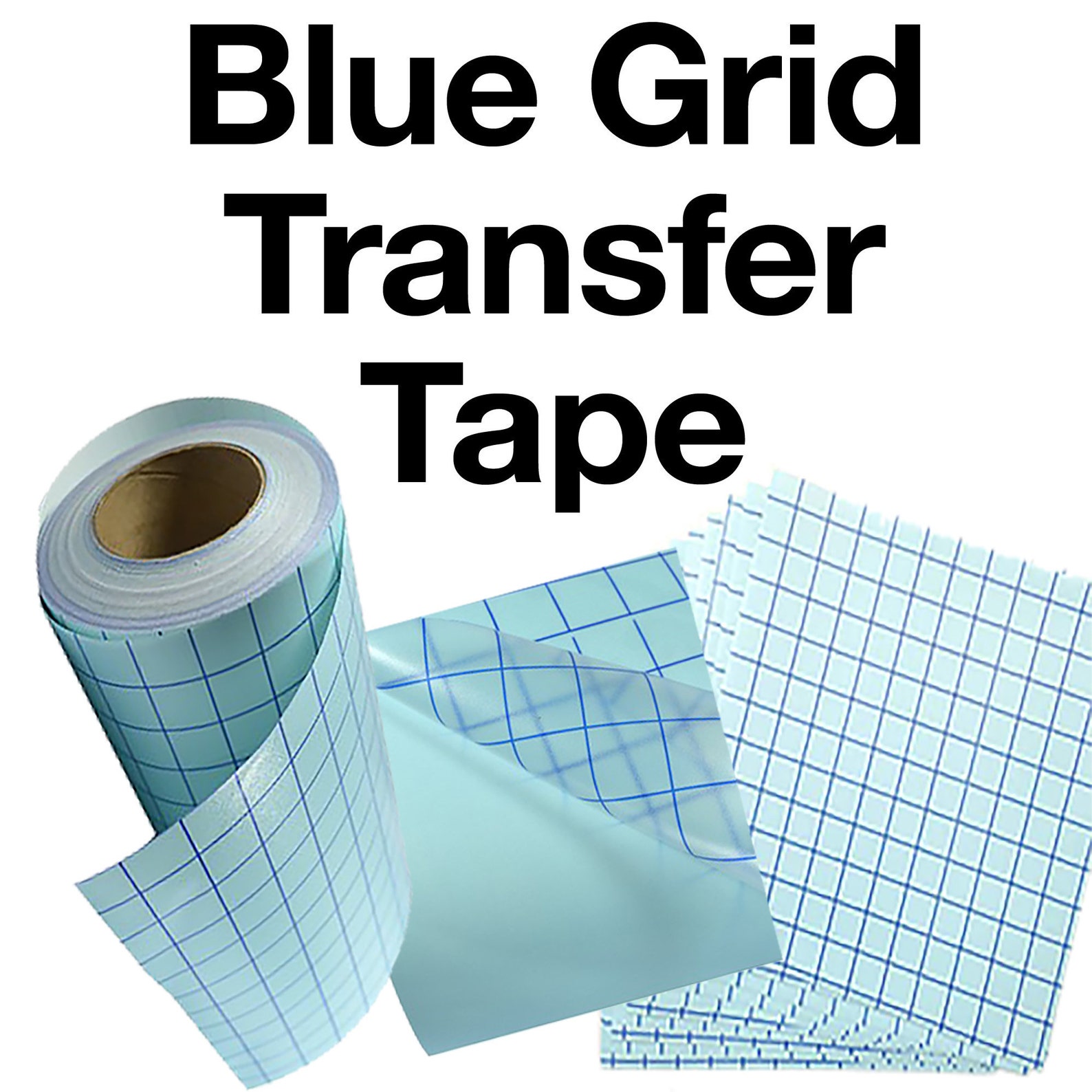 Transfer Tape w/blue grid lined for your vinyl project Etsy