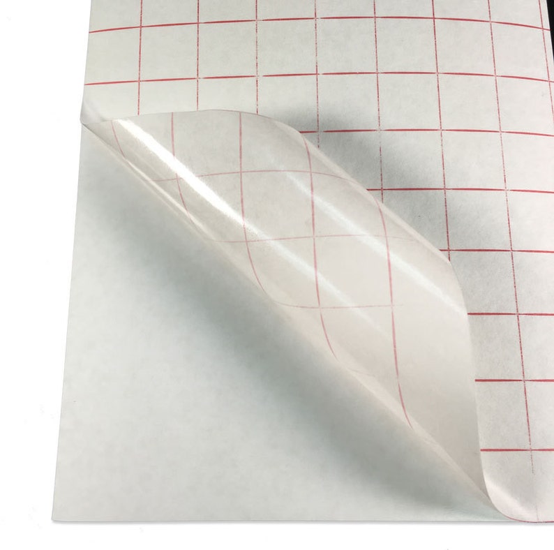 Transfer Tape W/red Grid lined for Your Vinyl Project Etsy