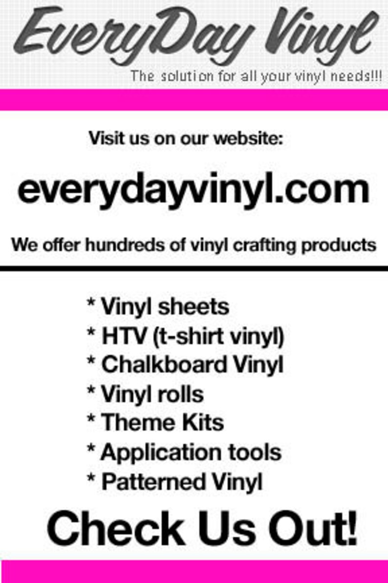 10 Sheets 12x24 Adhesive VINYL for Your CRICUT Expression Crafts