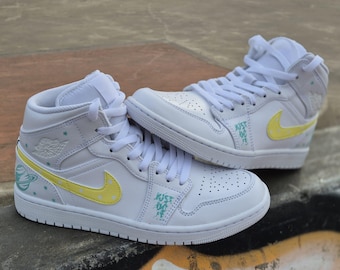 Custom Sneaker Nike Jordan 1 Mid "Saturn"