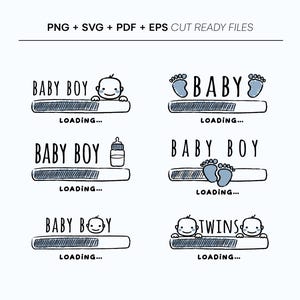 Pacote de bebê menino carregando svg, arquivo svg Cricut, bebê carregando svg, gravidez svg, arquivo cortado, camiseta de mãe svg