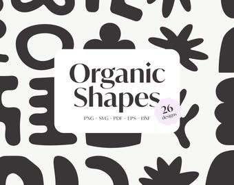 Organic Shapes SVG, Modern Liquid Shapes, Abstract Shape Vector, Cricut Projects