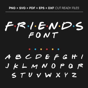 Vrienden alfabet Svg, Cricut Svg-bestand, afdrukbare lettertypen, gesneden bestand, T-shirt Svg, wijnglas gesneden Svg