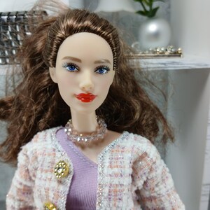 fashion dolls office outfit, 11 inch dolls clothes set, 30cm dolls clothes, accessories and jewels for dolls 1/6; unique outfit