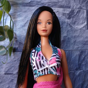 Rare 1975 Hawaiian Barbie, Steffie face mold, completely restored and rerooted with saran hair