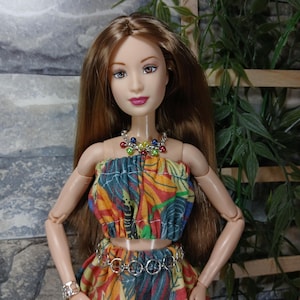 Ooak Barbie mtm doll; very rare Barbie Fashion Fever Moscow, Goddess face mold, rerooted with saran hair on regular mtm body