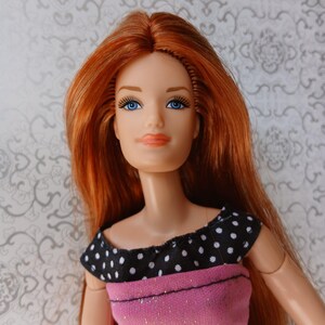 Barbie Hannah Montana, Diva/Midge face mold ooak doll on mtm body; rerooted in saran hair