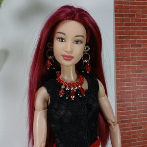 OOAK Barbie mtm doll; dolls of the world princess of China, Goddess face mold, rerooted with saran hair on regular mtm body