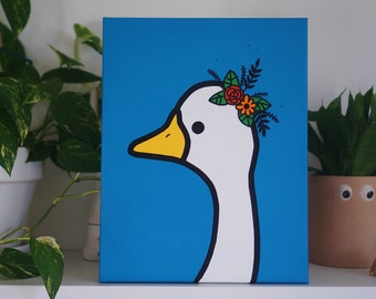 GOOSE - 11x14 - original painting, ready to ship