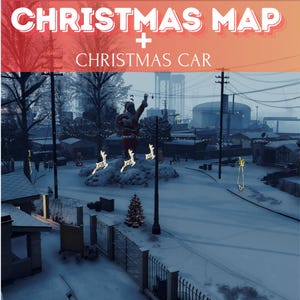 Mapa navideño de Fivem + coche / Mapa navideño de Los Santos / Coche navideño Dodge / Mapa navideño de Fivem / Mapa de alta calidad + coche / Fivem Ready